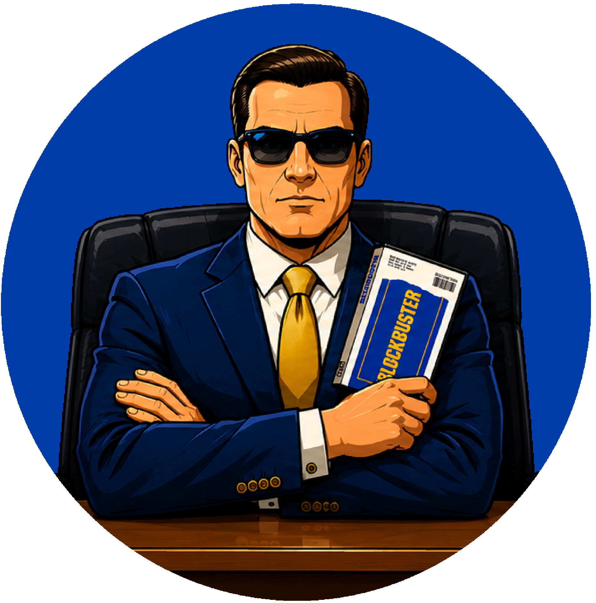 Blockbuster CEO membership portrait